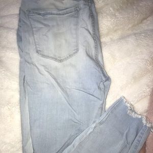 Ripped skinny jeans - light